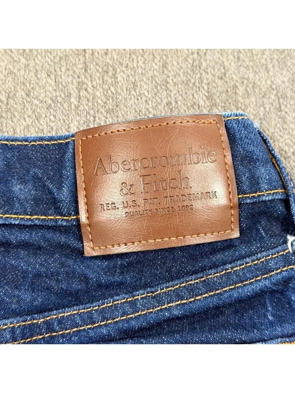 Abercrombie Fitch A&F Vintage Stretch Baggy Jeans Mens 28x30 Dark Wash